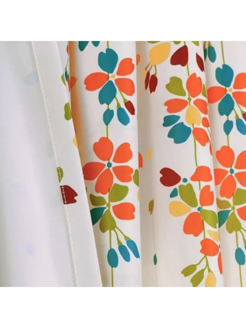 Charming Floral Light Filtering Window Curtain Panels, 52
